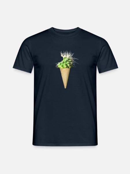 Kaktus-Eis - Männer T-Shirt - Navy