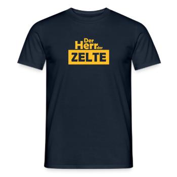 der herr der zelte - Männer T-Shirt - Navy - Vorne - AI Model Male 178 light (178cm)