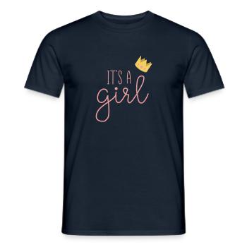 It's a girl - Männer T-Shirt - Navy - Vorne - AI Model Male 178 light (178cm)