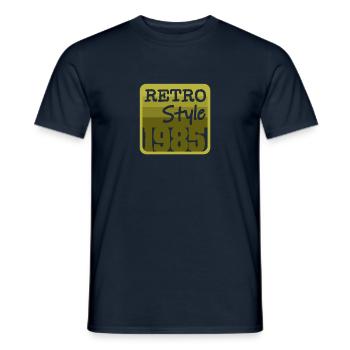 1985 - T-shirt homme - marine - Devant - AI Model Male 178 light (178cm)