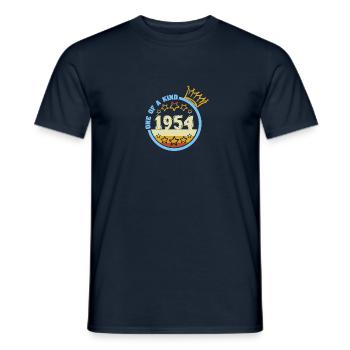1954 - Men's T-Shirt - navy - Front - AI Model Male 178 light (178cm)