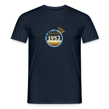Unique en son genre Unique Année de construction 1953 - T-shirt homme - marine - Devant - AI Model Male 178 light (178cm)