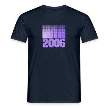 Né en 2006 - T-shirt homme - marine - Devant - AI Model Male 178 light (178cm)