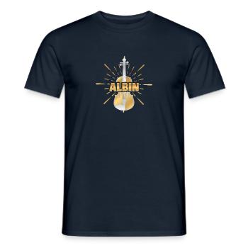 Violine Geige Violinist Albin - Männer T-Shirt - Navy - Vorne - AI Model Male 178 light (178cm)
