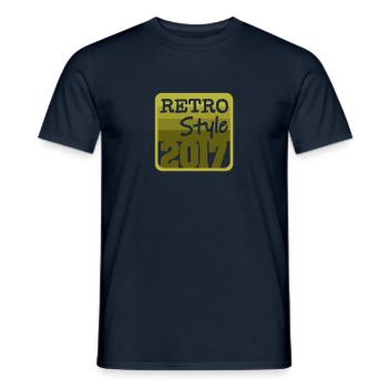 2017 - Men's T-Shirt - navy - Front - AI Model Male 178 light (178cm)