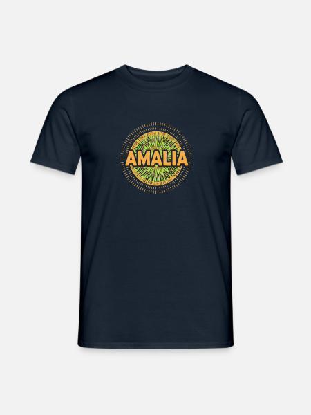 Frau für Amalia Geschenkidee Name - Männer T-Shirt - Navy