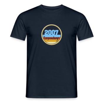 2007 - Männer T-Shirt - Navy - Vorne - AI Model Male 178 light (178cm)