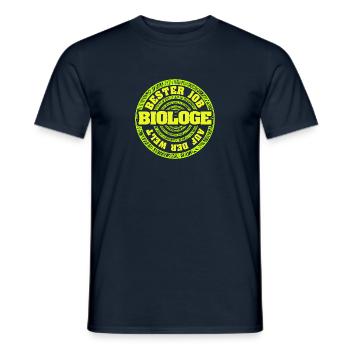 Job Biologe - Männer T-Shirt - Navy - Vorne - AI Model Male 178 light (178cm)