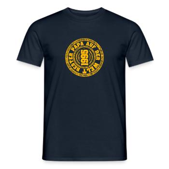 Born in 1995 - Men's T-Shirt - navy - Front - AI Model Male 178 light (178cm)