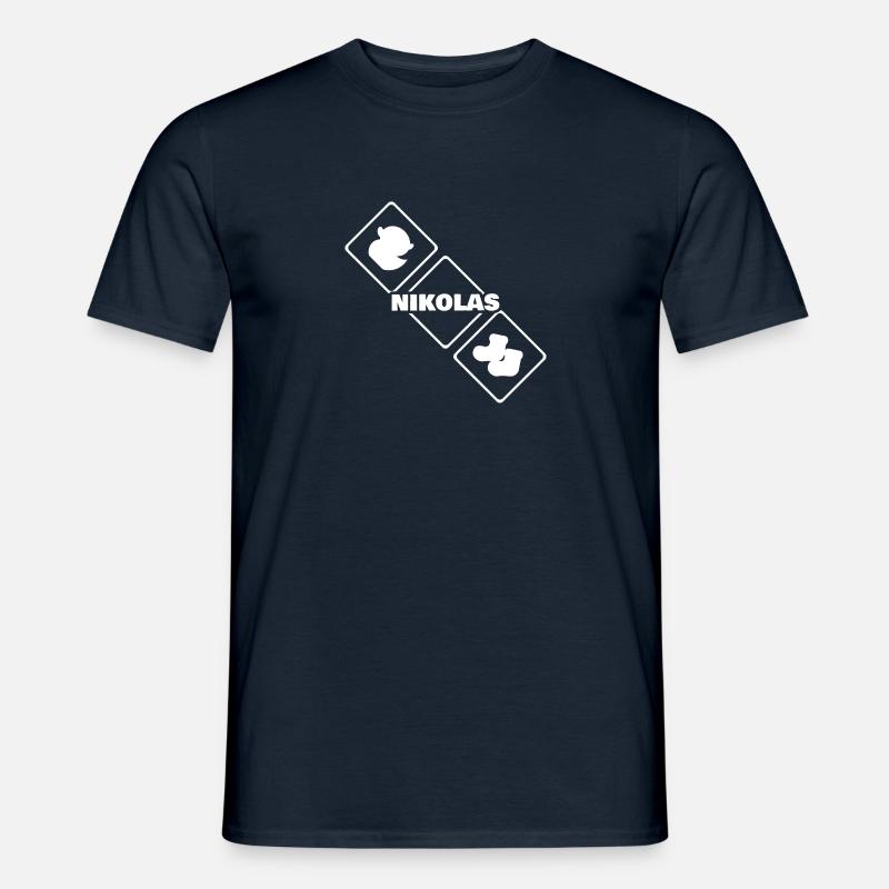 Nikolas - Männer T-Shirt - Navy