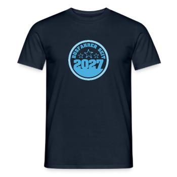 Bus 2027 - Men's T-Shirt - navy - Front - AI Model Male 178 light (178cm)