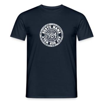 Mother's Day 1984 - Men's T-Shirt - navy - Front - AI Model Male 178 light (178cm)