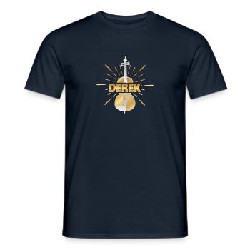 Gift for Derek - Men's T-Shirt - navy - Front - AI Model Male 178 light (178cm)