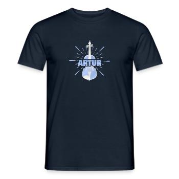 Prénom Artur - T-shirt homme - marine - Devant - AI Model Male 178 light (178cm)