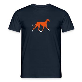 Azawakh - Men's T-Shirt - navy - Front - AI Model Male 178 light (178cm)