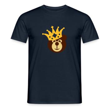 BEAR with KRONE - Men's T-Shirt - navy - Front - AI Model Male 178 light (178cm)