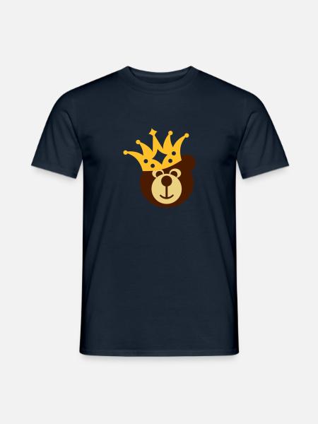 BEAR with KRONE - Men's T-Shirt - navy
