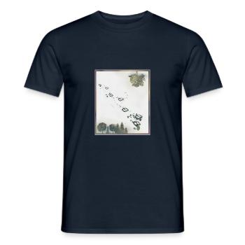 Going Home - Men's T-Shirt - navy - Front - AI Model Male 178 light (178cm)