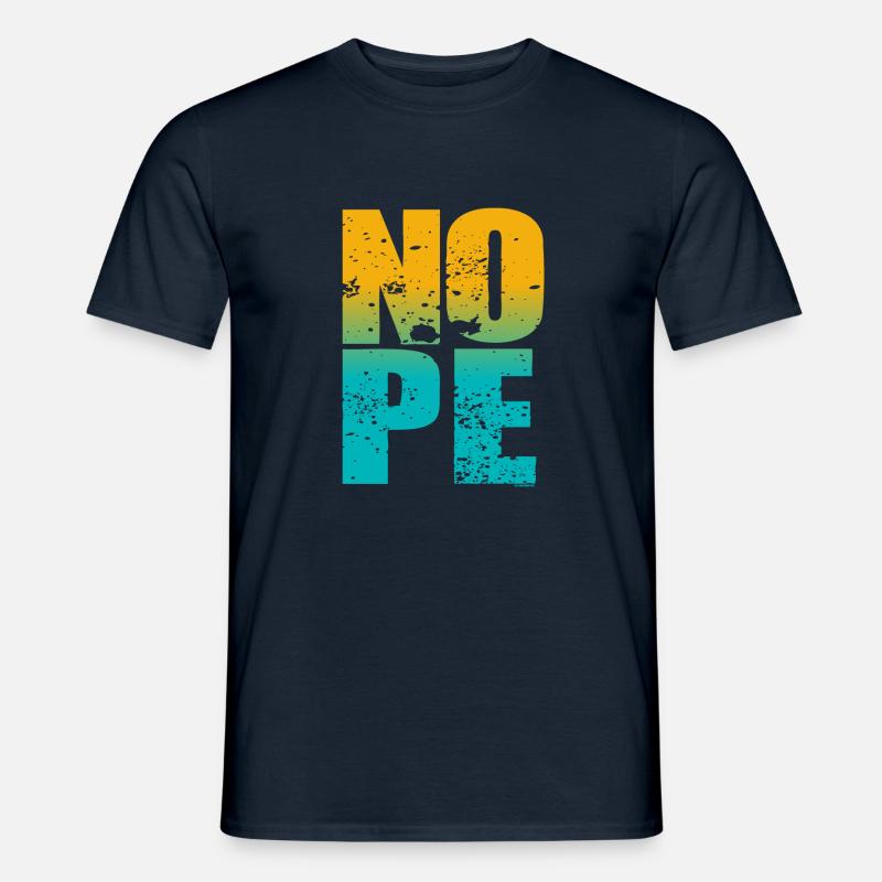 NOPE - sei kein ja-Sager! - Männer T-Shirt - Navy