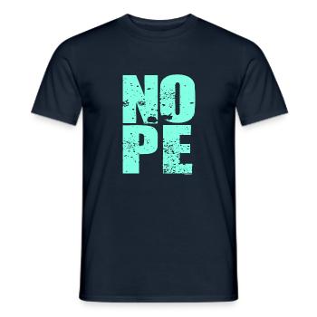 NOPE - sei kein ja-Sager! - Männer T-Shirt - Navy - Vorne - AI Model Male 178 light (178cm)