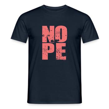 NOPE - ne soyez pas un béni-oui-oui! - T-shirt homme - marine - Devant - AI Model Male 178 light (178cm)