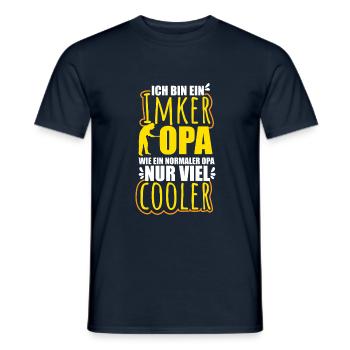 Imker Bienenzüchter Spruch Bienenliebhaber Imkerei - Männer T-Shirt - Navy - Vorne - AI Model Male 178 light (178cm)