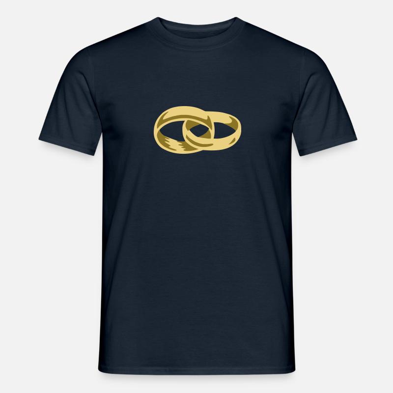 Eheringe - Männer T-Shirt - Navy