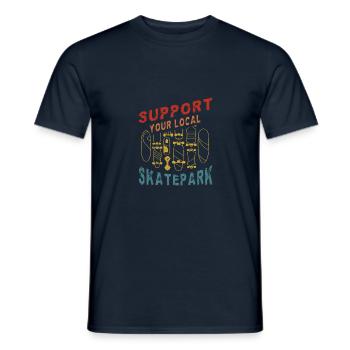 Skateboarding Skateboard Design For Skateboarder - Männer T-Shirt - Navy - Vorne - AI Model Male 178 light (178cm)