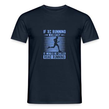 Cadeau de course XC amusant Édition XC Runner - T-shirt homme - marine - Devant - AI Model Male 178 light (178cm)