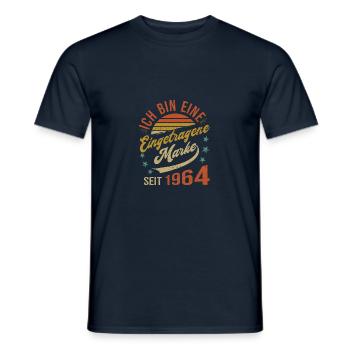 60e anniversaire J’ai 60 ans de marque déposée - T-shirt homme - marine - Devant - AI Model Male 178 light (178cm)