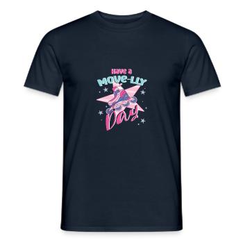 Rollerblades Blade Have A Move-lly Day Cadeaux - T-shirt homme - marine - Devant - AI Model Male 178 light (178cm)
