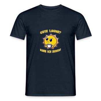 Good mood? I always have! Funny Sun - Men's T-Shirt - navy - Front - AI Model Male 178 light (178cm)