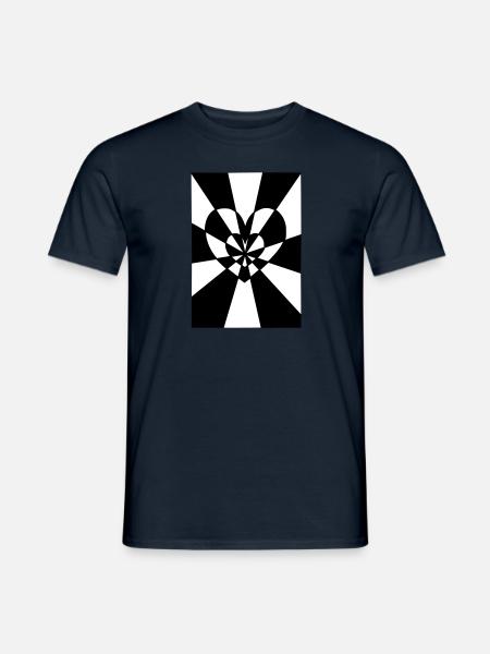 Heart's ray - Men's T-Shirt - navy