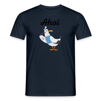 Ahoi - Männer T-Shirt - Navy - Vorne - AI Model Male 178 light (178cm)