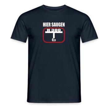 Lustiges Feuerwehr Hydrant - Männer T-Shirt - Navy - Vorne - AI Model Male 178 light (178cm)
