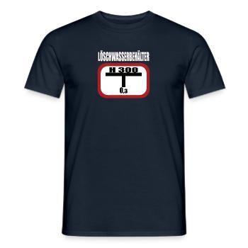 Lustiges Feuerwehr Hydrant - Männer T-Shirt - Navy - Vorne - AI Model Male 178 light (178cm)