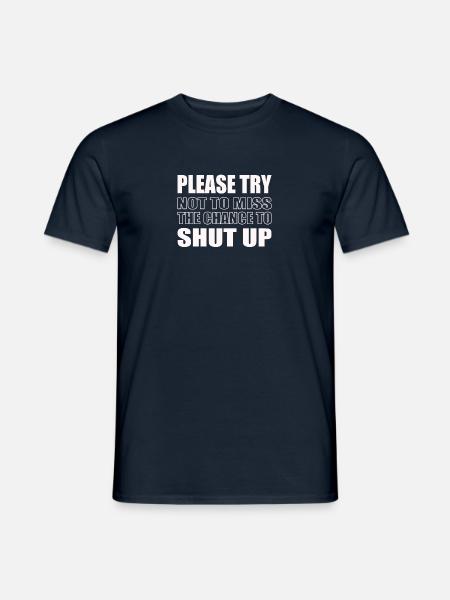 Lustiger genervter Spruch Sarkastisches - Männer T-Shirt - Navy
