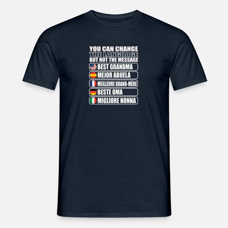 Oma Großmutter Geschenkidee - Männer T-Shirt - Navy