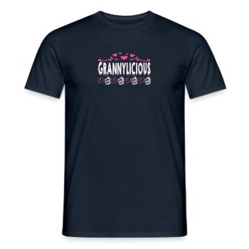 Grandma Omi Grandmother Gift Idea - Men's T-Shirt - navy - Front - AI Model Male 178 light (178cm)