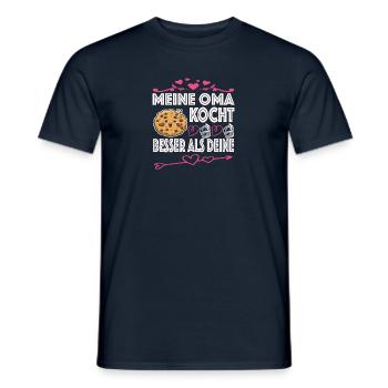 Oma Omi Großmutter Geschenkidee - Männer T-Shirt - Navy - Vorne - AI Model Male 178 light (178cm)