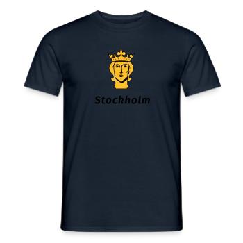 Stockholm - Männer T-Shirt - Navy - Vorne - AI Model Male 178 light (178cm)
