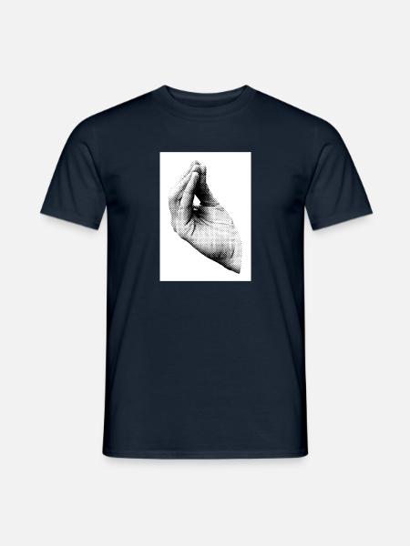 Lustige Geste Handzeichen Italien Design - Männer T-Shirt - Navy