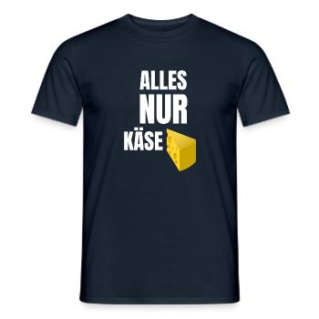 Alles nur Käse - Männer T-Shirt - Navy - Vorne - AI Model Male 178 light (178cm)
