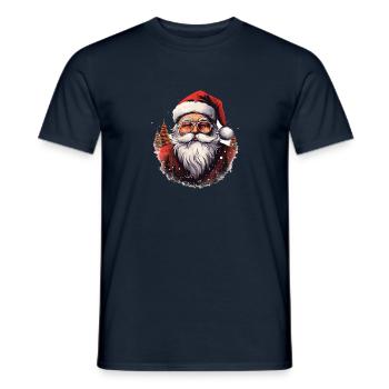 Père Noël - T-shirt homme - marine - Devant - AI Model Male 178 light (178cm)
