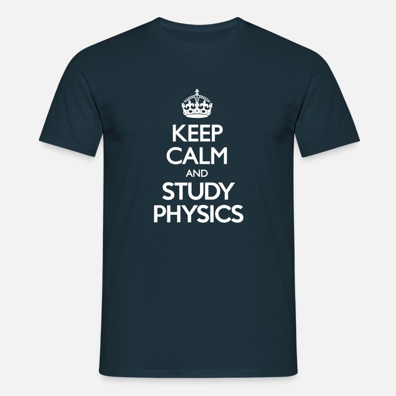 Keep Calm and Study Physics - Männer T-Shirt - Navy