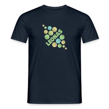 Prénom Leonas - T-shirt homme - marine - Devant - AI Model Male 178 light (178cm)