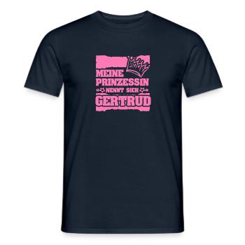 Prinzessin Gertrud - Männer T-Shirt - Navy - Vorne - AI Model Male 178 light (178cm)