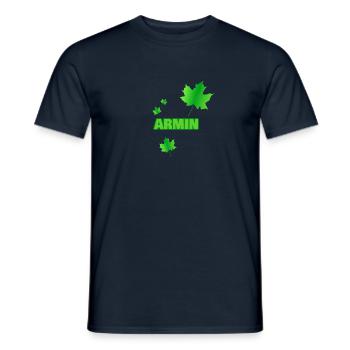 Nature Armin - Men's T-Shirt - navy - Front - AI Model Male 178 light (178cm)