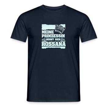 Geschenk für Rossana - Männer T-Shirt - Navy - Vorne - AI Model Male 178 light (178cm)