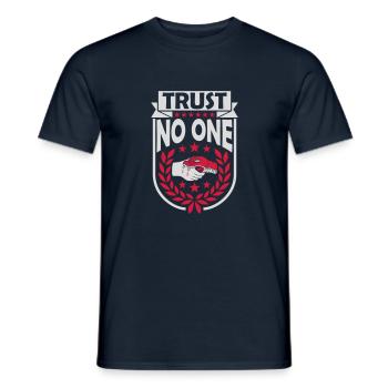 ne faites confiance à personne pour ne citer - T-shirt homme - marine - Devant - AI Model Male 178 light (178cm)